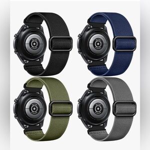 Easuny 4 Packs 22mm Watch Bands Compatible for Samsung Galaxy Watch 3
